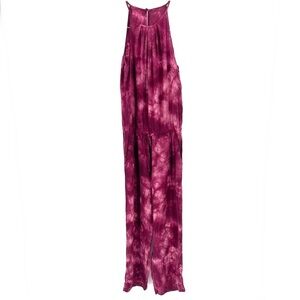 ANTHROPOLOGIE Cloth & Stone Daytripper Tie Dye Straight Leg Jumpsuit Romper
